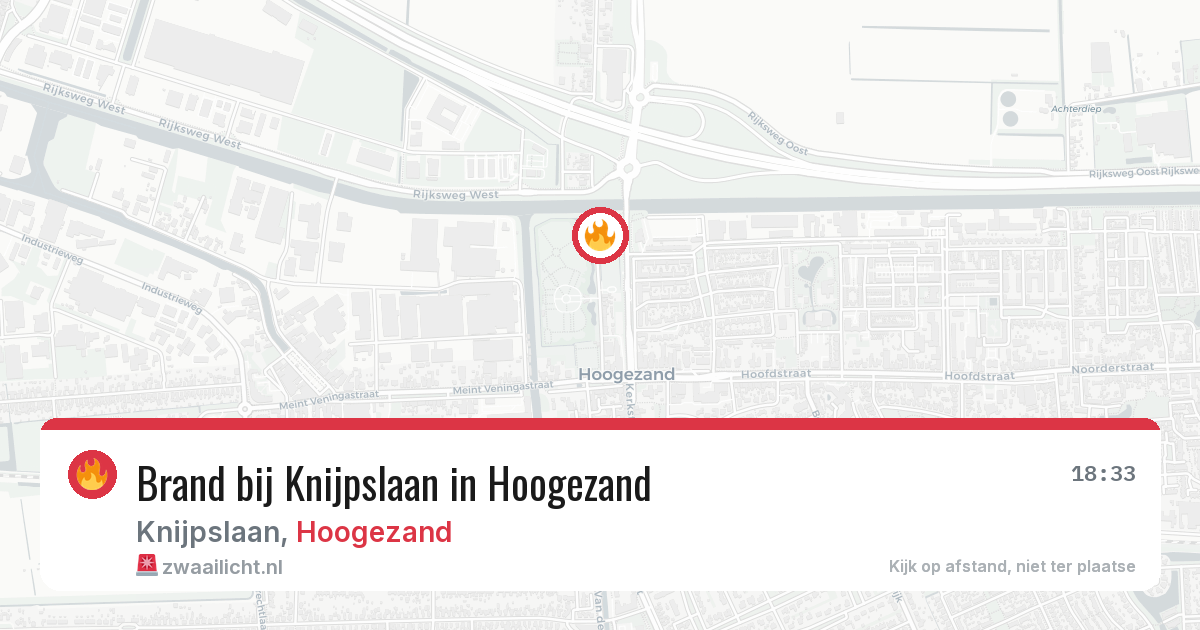 Brand bij Knijpslaan in Hoogezand — 29 jul 2026