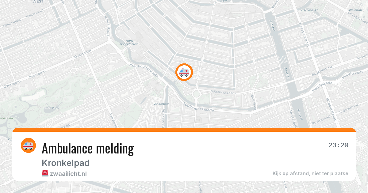 Ambulance melding — 27 apr 2026
