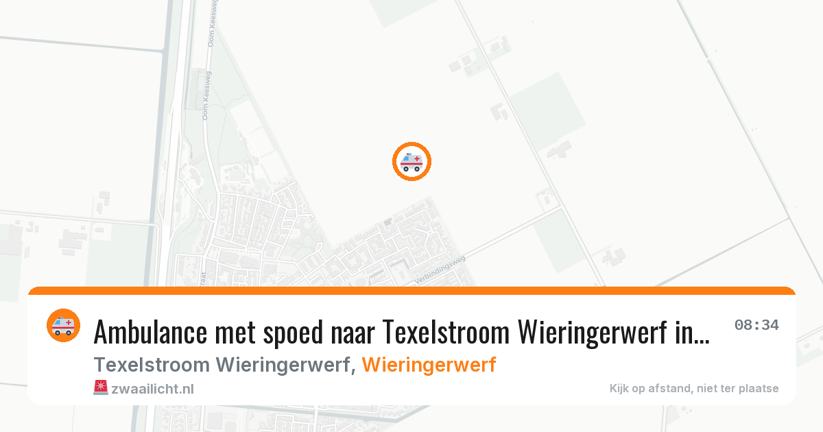 Ambulance met spoed naar Texelstroom Wieringerwerf in Wieringerwerf — 27 jan 2026