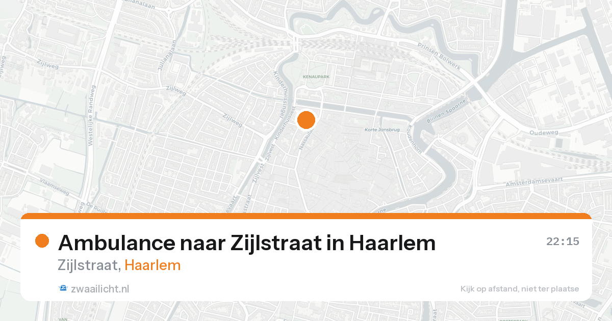 Ambulance naar Zijlstraat in Haarlem — 28 mei 2026