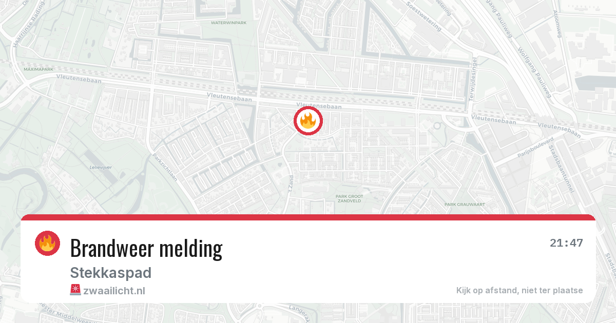 Brandweer melding — 9 apr 2026