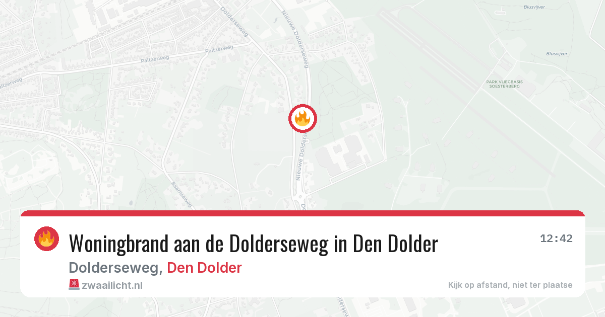 Woningbrand aan de Dolderseweg in Den Dolder — 7 apr 2026