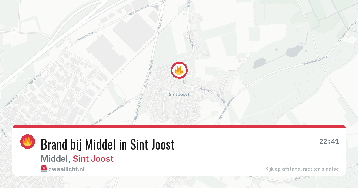 Brand bij Middel in Sint Joost — 2 mei 2026
