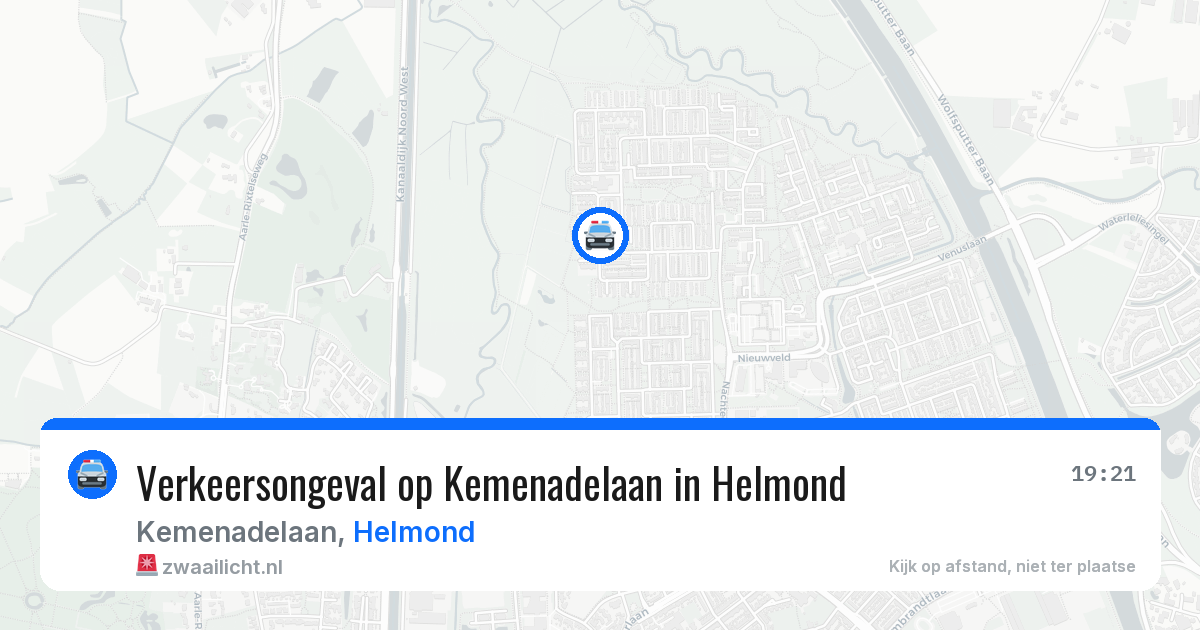 Verkeersongeval op Kemenadelaan in Helmond — 23 mei 2026