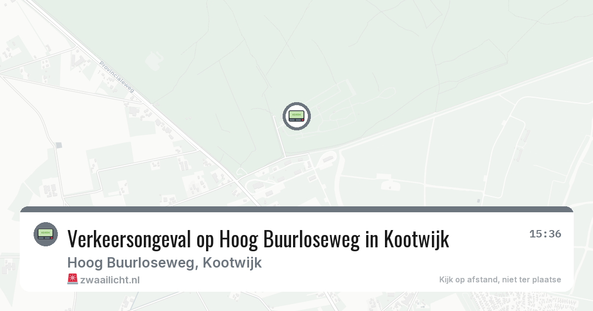 Verkeersongeval op Hoog Buurloseweg in Kootwijk — 10 mei 2026