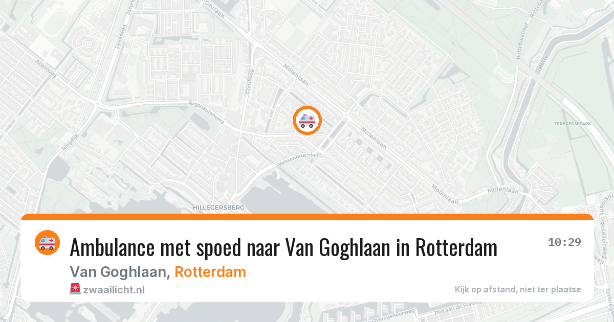 Ambulance met spoed naar Van Goghlaan in Rotterdam — 27 mei 2026