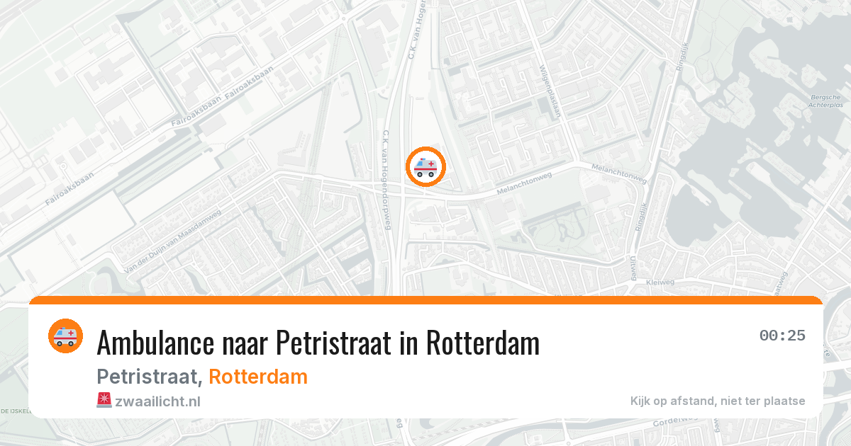 Ambulance naar Petristraat in Rotterdam — 20 apr 2026