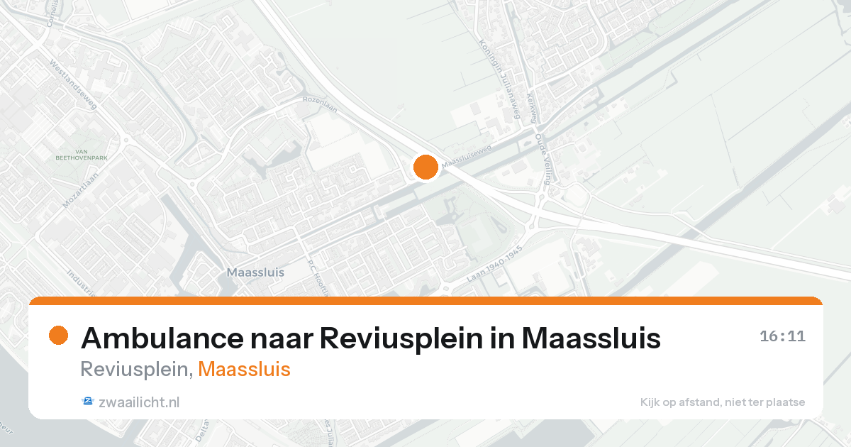 Ambulance naar Reviusplein in Maassluis — 2 jul 2026