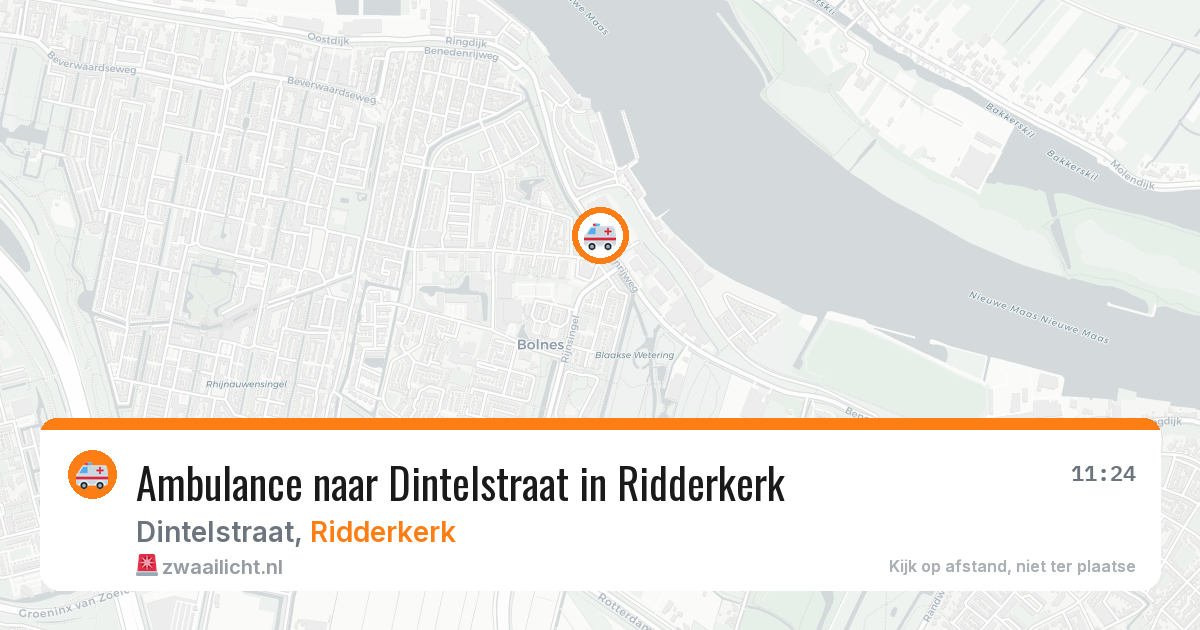Ambulance naar Dintelstraat in Ridderkerk — 29 jun 2026