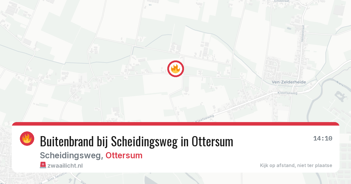 Buitenbrand bij Scheidingsweg in Ottersum — 23 jul 2026