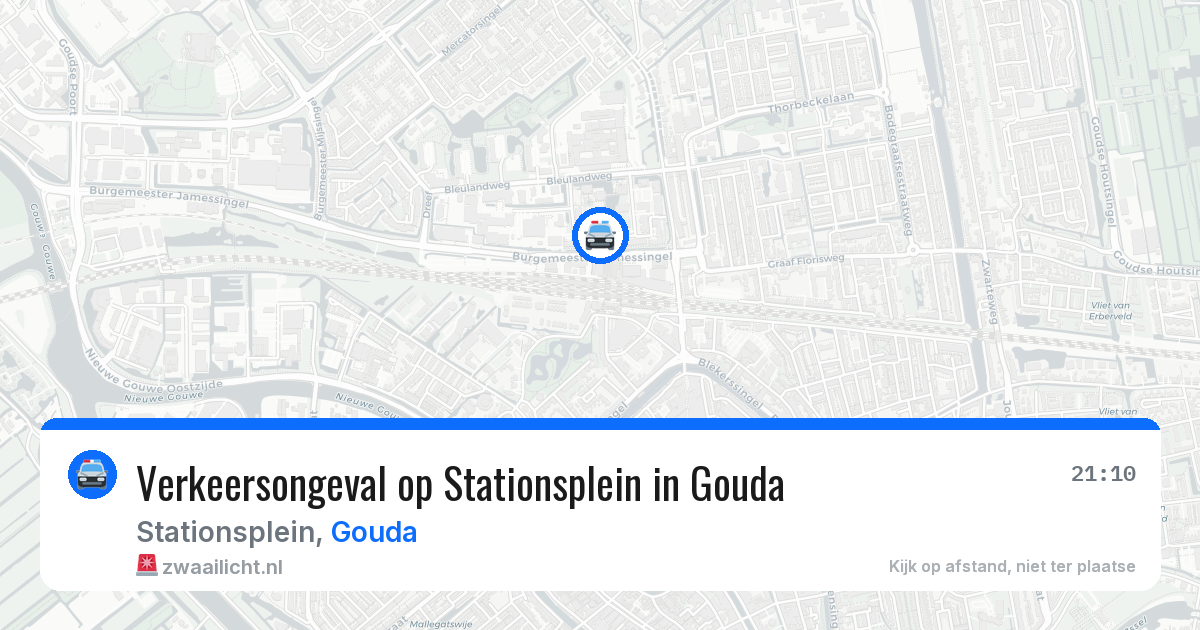 Verkeersongeval op Stationsplein in Gouda — 18 mei 2026