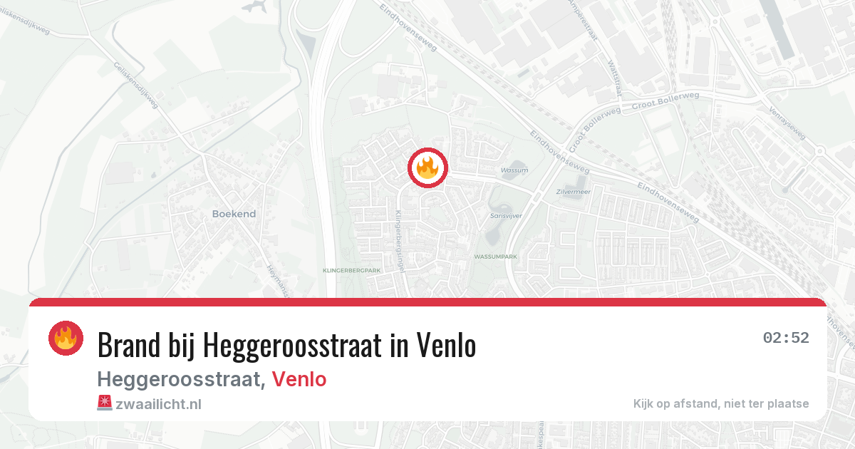 Brand bij Heggeroosstraat in Venlo — 28 jun 2026