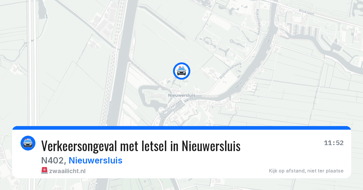 Verkeersongeval met letsel in Nieuwersluis — 12 jun 2026