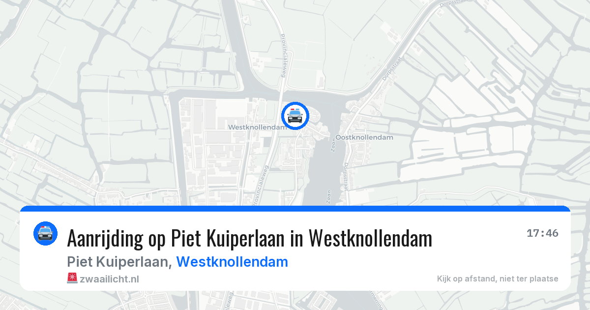 Aanrijding op Piet Kuiperlaan in Westknollendam — 7 jun 2026