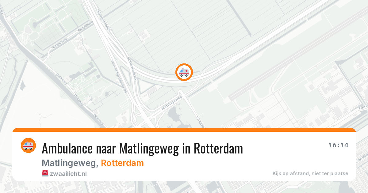 Ambulance naar Matlingeweg in Rotterdam — 22 mrt 2026