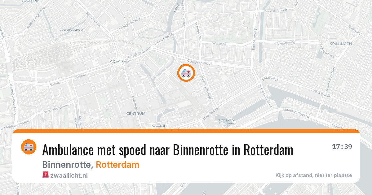 Ambulance met spoed naar Binnenrotte in Rotterdam — 26 jun 2026