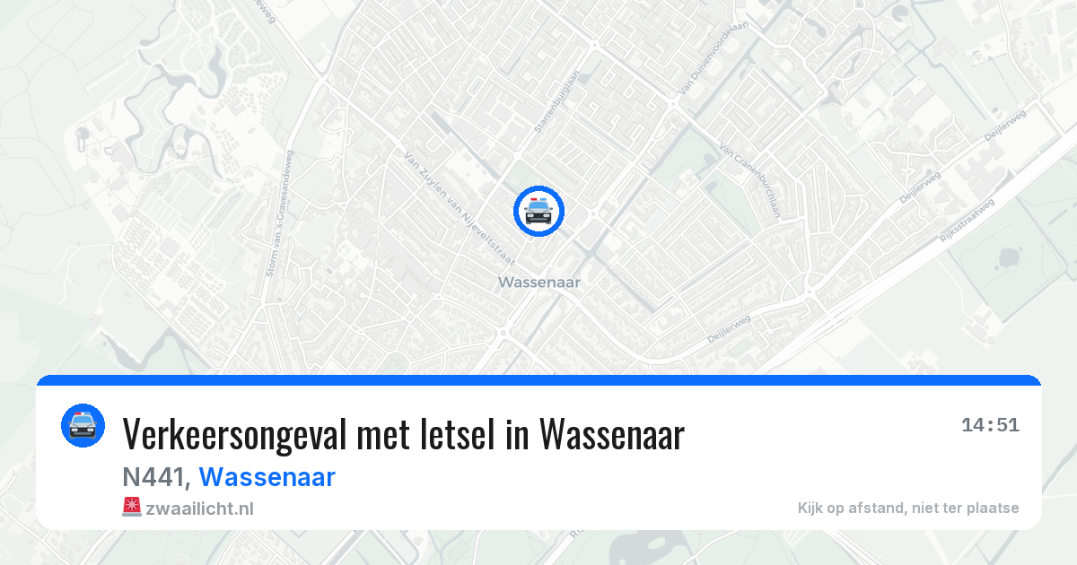 Verkeersongeval met letsel in Wassenaar — 1 jun 2026