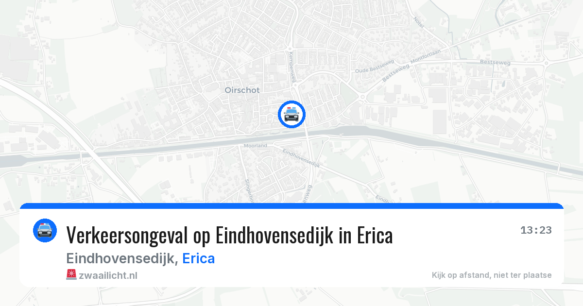 Verkeersongeval op Eindhovensedijk in Erica — 22 mei 2026