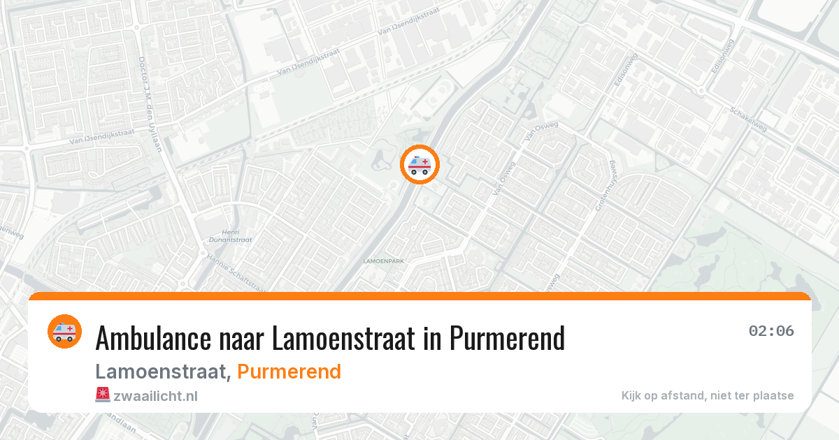 Ambulance naar Lamoenstraat in Purmerend — 31 mrt 2026