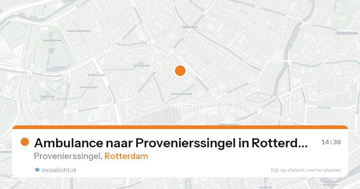 Ambulance naar Provenierssingel in Rotterdam — 30 jan 2026