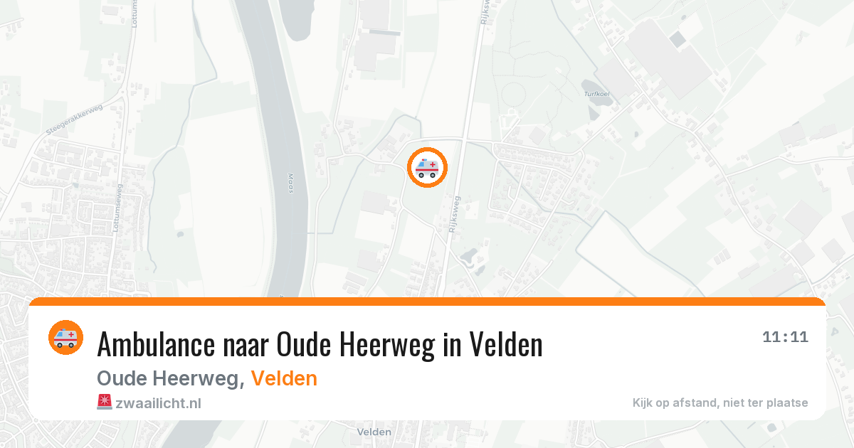 Ambulance naar Oude Heerweg in Velden — 28 jun 2026