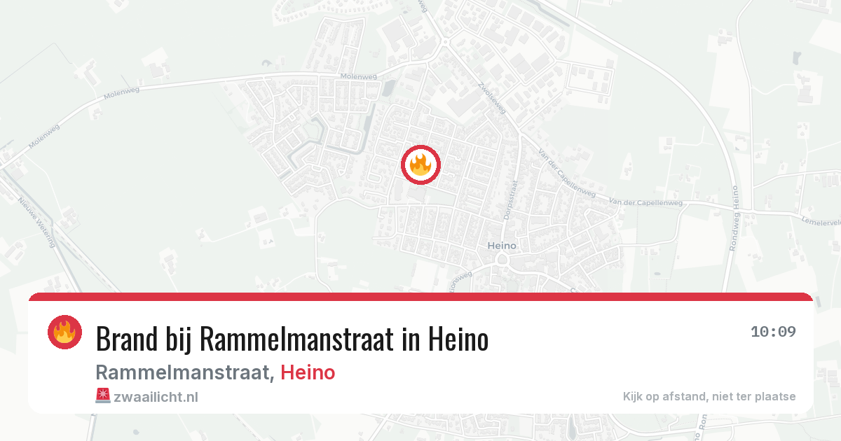 Brand bij Rammelmanstraat in Heino — 26 jul 2026