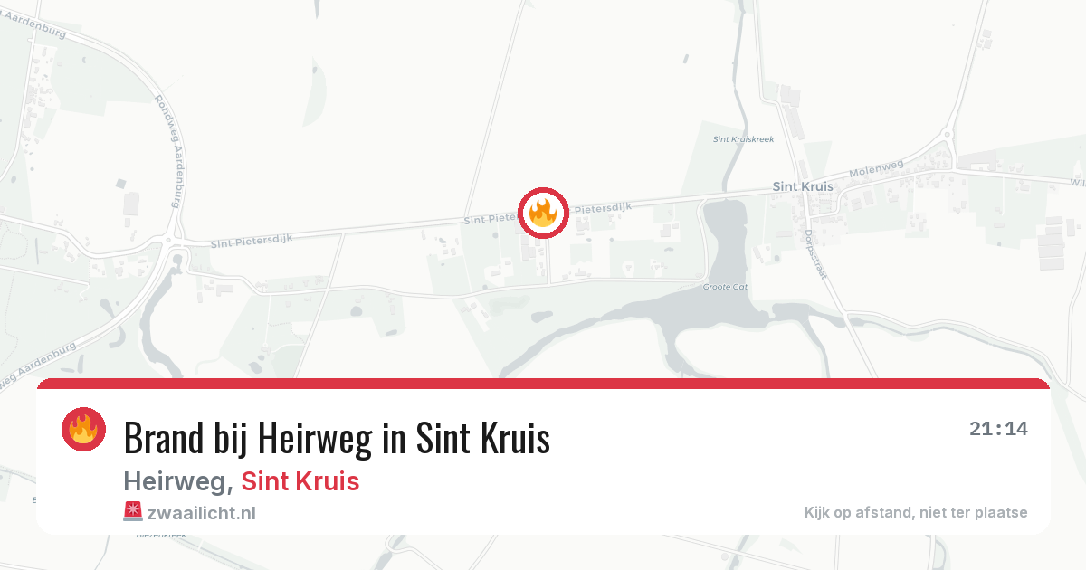 Brand bij Heirweg in Sint Kruis — 19 jun 2026