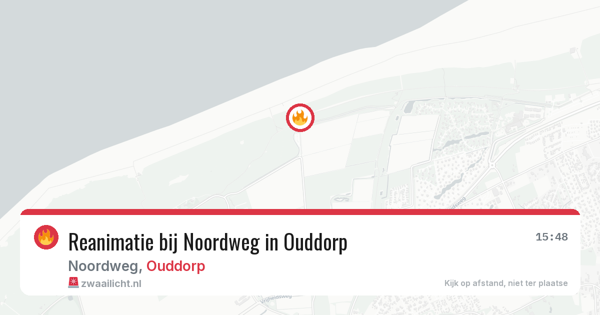 Reanimatie bij Noordweg in Ouddorp — 23 jun 2026