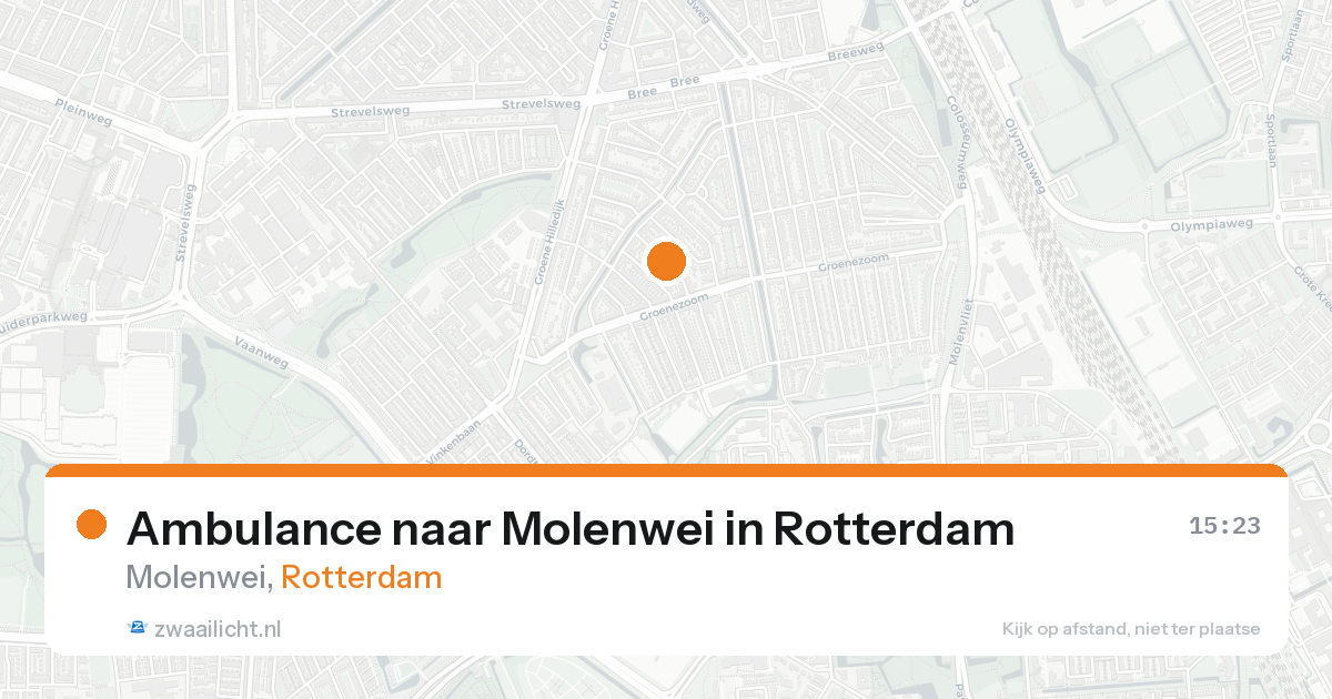 Ambulance naar Molenwei in Rotterdam — 19 aug 2026