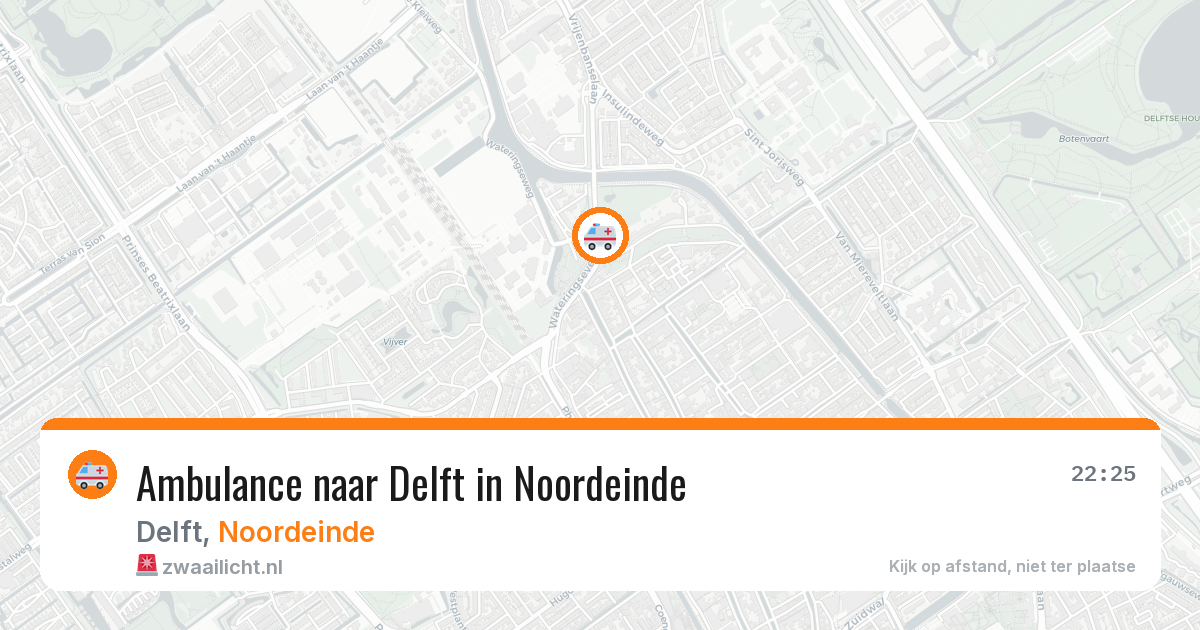 Ambulance naar Delft in Noordeinde — 20 mrt 2026