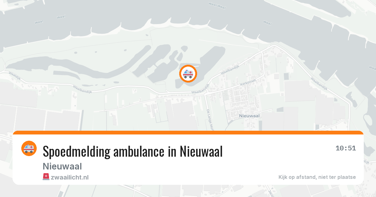 Spoedmelding ambulance in Nieuwaal — 12 aug 2026