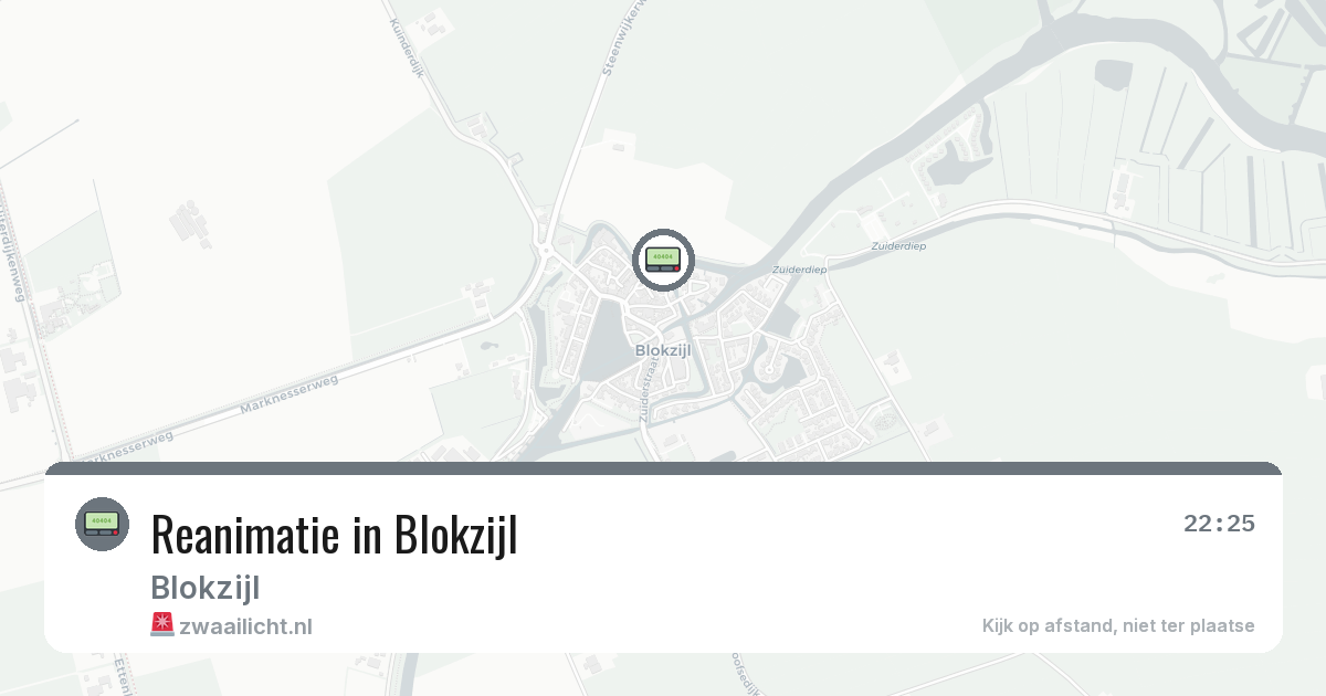 Reanimatie in Blokzijl — 3 feb 2026