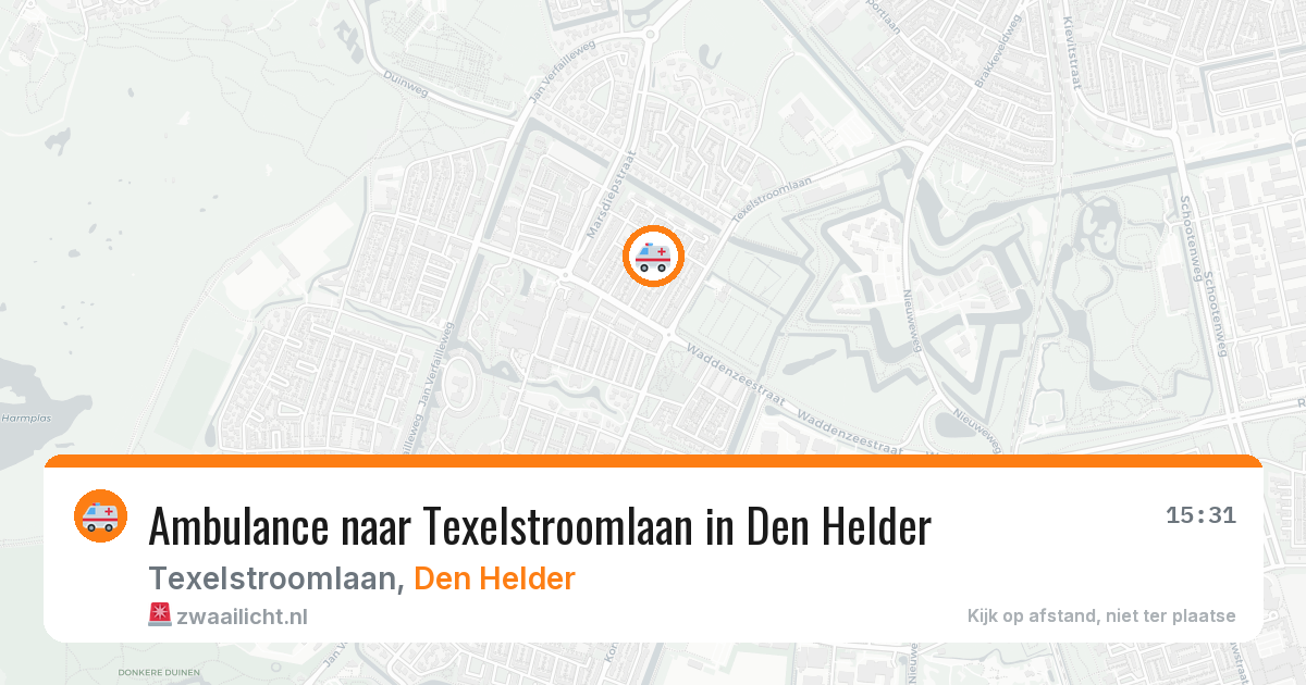 Ambulance naar Texelstroomlaan in Den Helder — 31 jul 2026