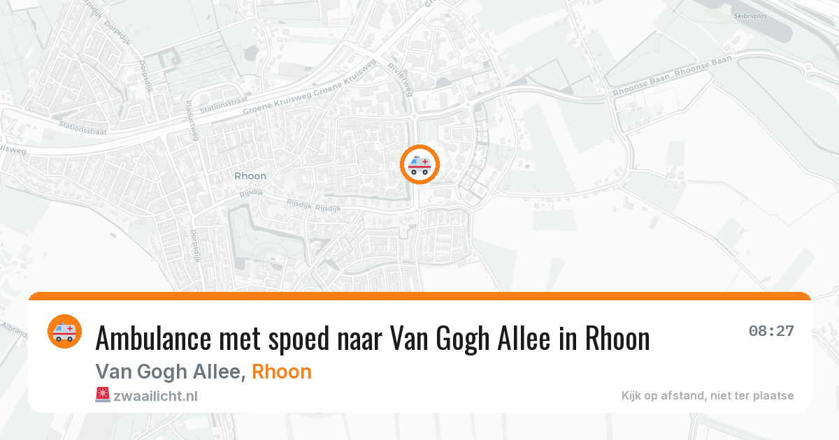 Ambulance met spoed naar Van Gogh Allee in Rhoon — 5 jun 2026