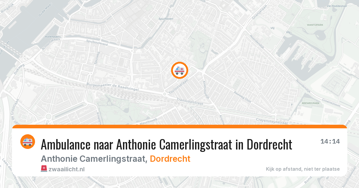 Ambulance naar Anthonie Camerlingstraat in Dordrecht — 27 jun 2026