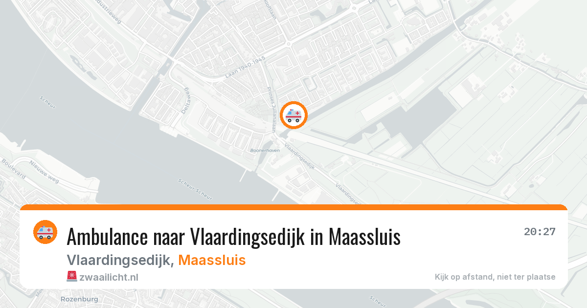 Ambulance naar Vlaardingsedijk in Maassluis — 27 mei 2026