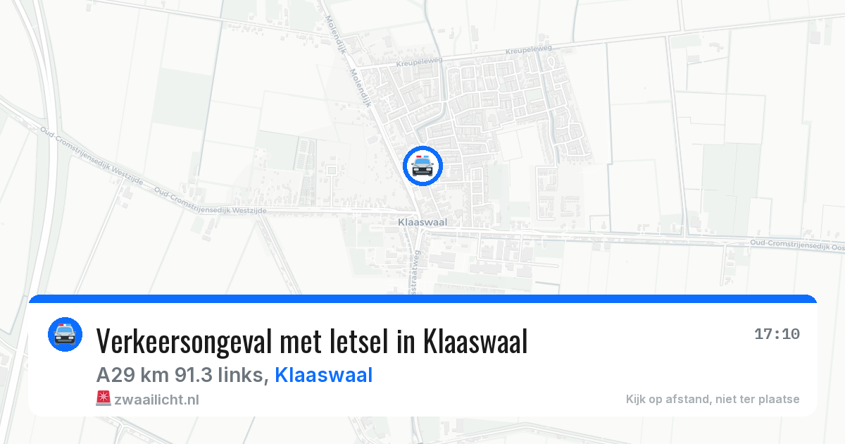 Verkeersongeval met letsel in Klaaswaal — 15 feb 2026