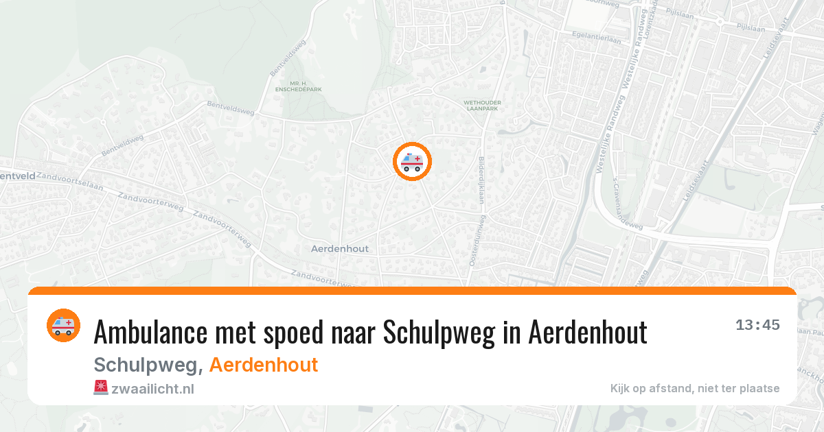 Ambulance met spoed naar Schulpweg in Aerdenhout — 9 jun 2026