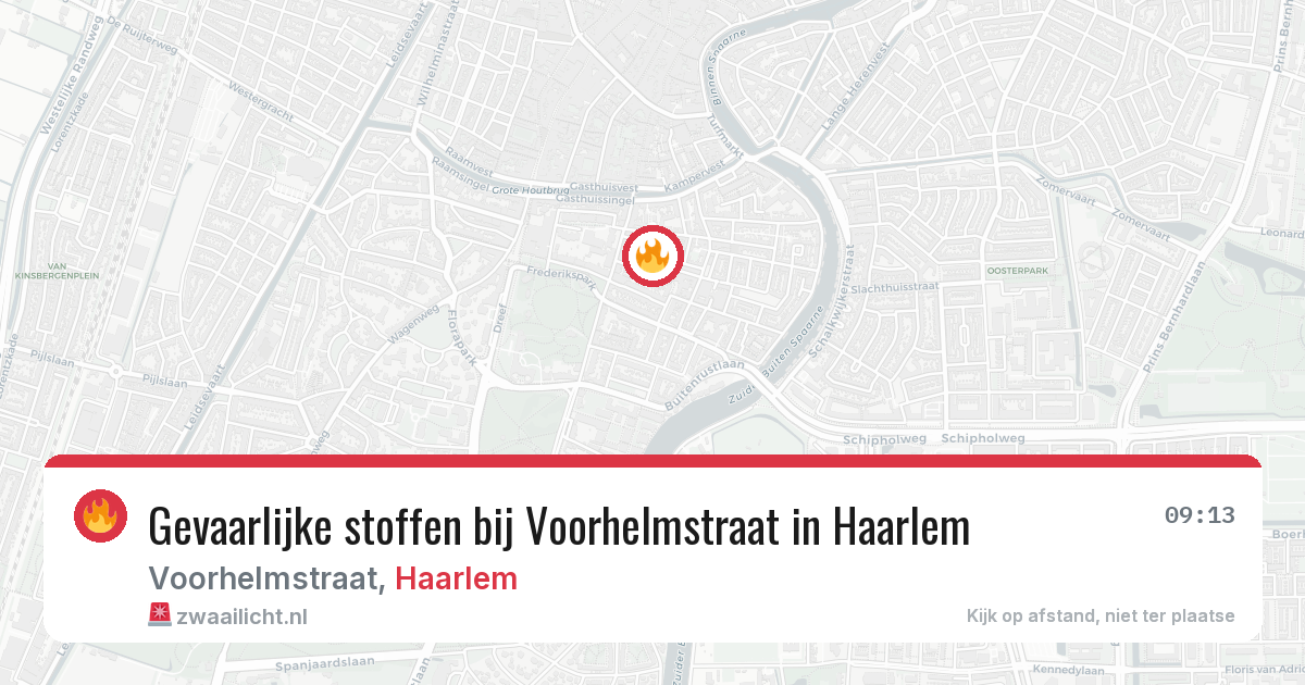 Gevaarlijke stoffen bij Voorhelmstraat in Haarlem — 19 jul 2026