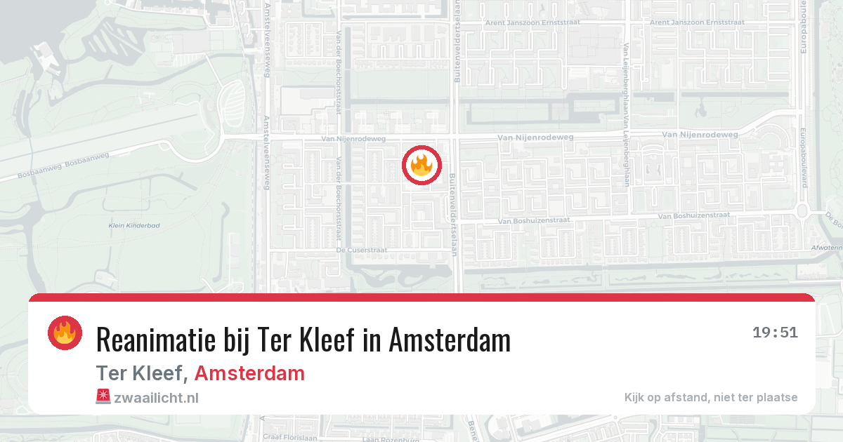 Reanimatie bij Ter Kleef in Amsterdam — 6 apr 2026