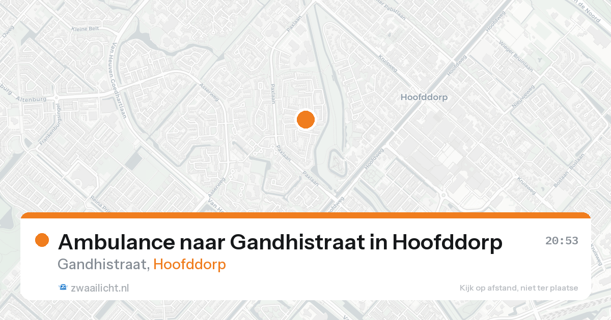 Ambulance naar Gandhistraat in Hoofddorp — 7 jun 2026