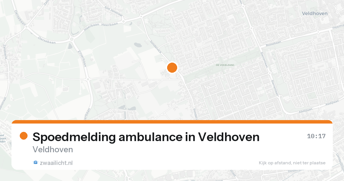 Spoedmelding ambulance in Veldhoven — 15 aug 2026