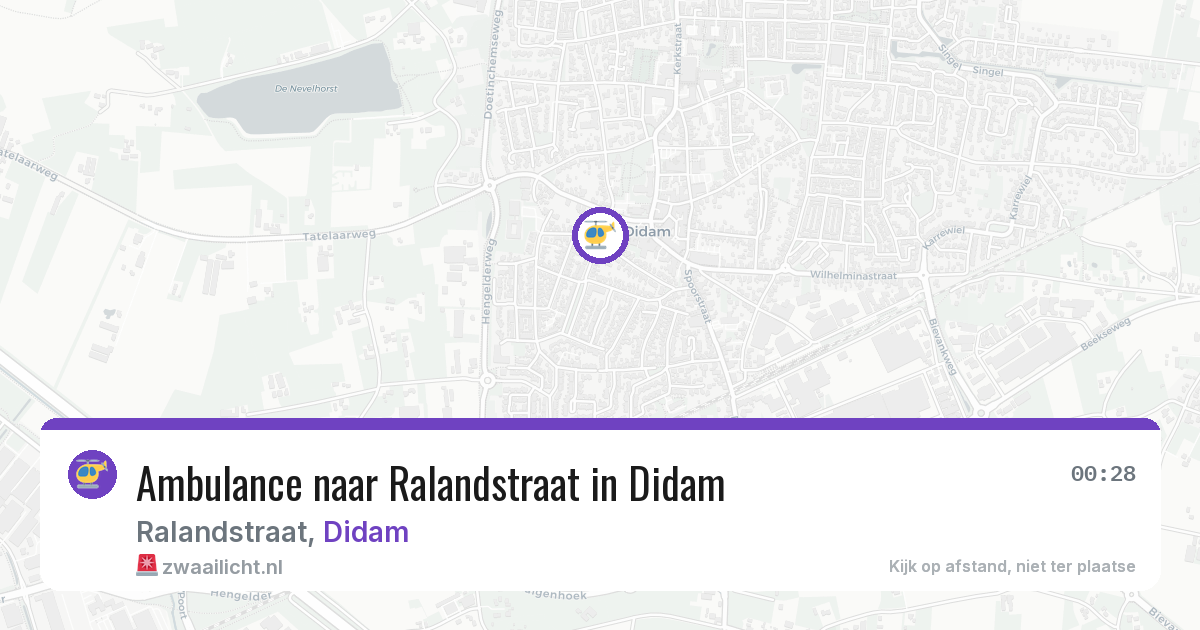 Ambulance naar Ralandstraat in Didam — 24 jul 2026