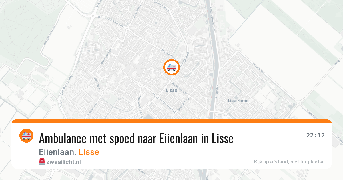 Ambulance met spoed naar Eiienlaan in Lisse — 3 jul 2026