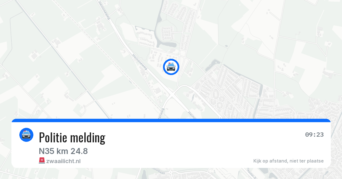 Politie melding — 10 jul 2026