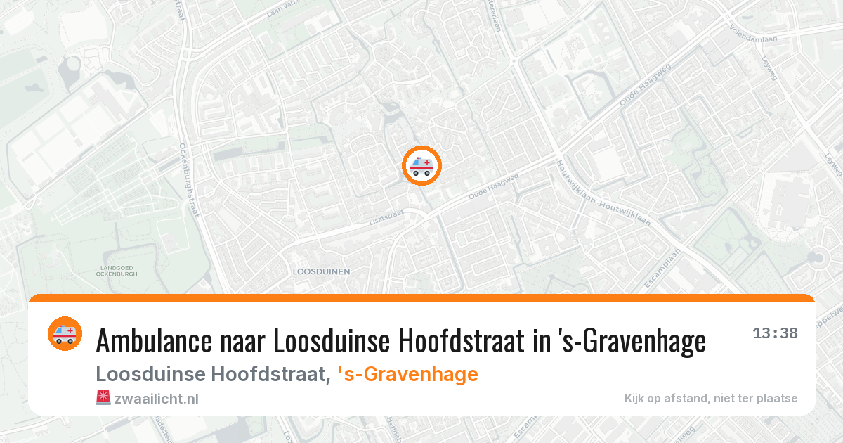 Ambulance naar Loosduinse Hoofdstraat in 's-Gravenhage — 27 jun 2026