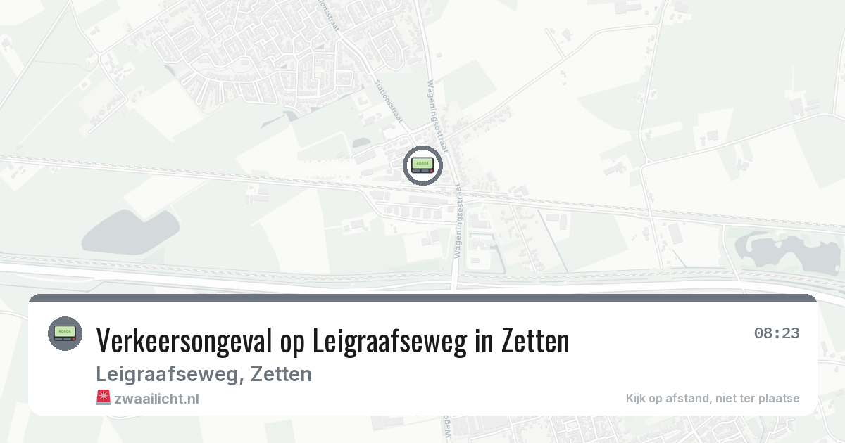 Verkeersongeval op Leigraafseweg in Zetten — 8 mrt 2026