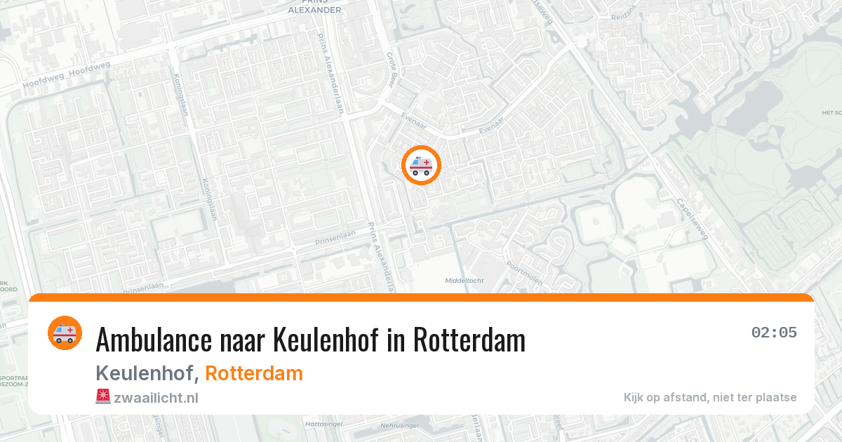 Ambulance naar Keulenhof in Rotterdam — 27 jul 2026