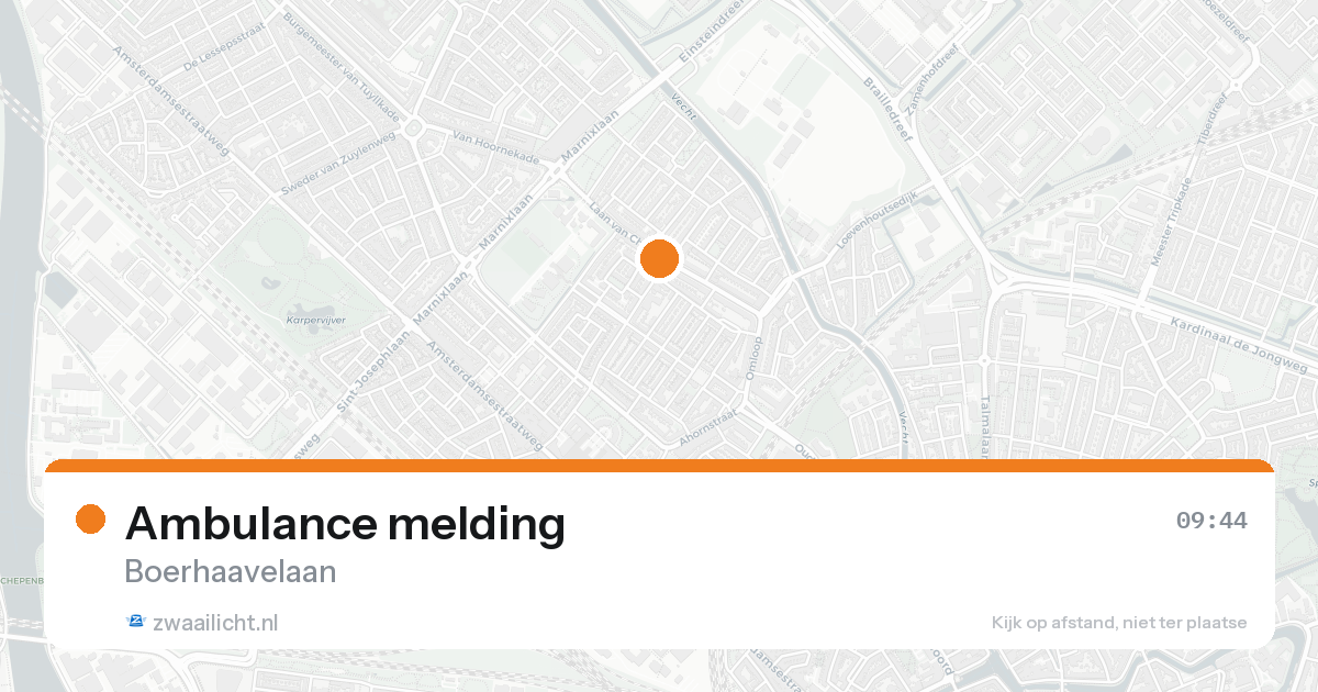 Ambulance melding — 15 mei 2026