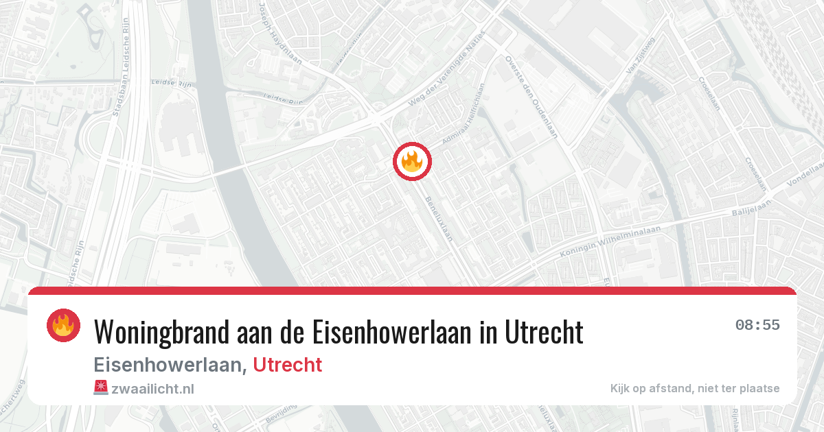 Woningbrand aan de Eisenhowerlaan in Utrecht — 27 jun 2026